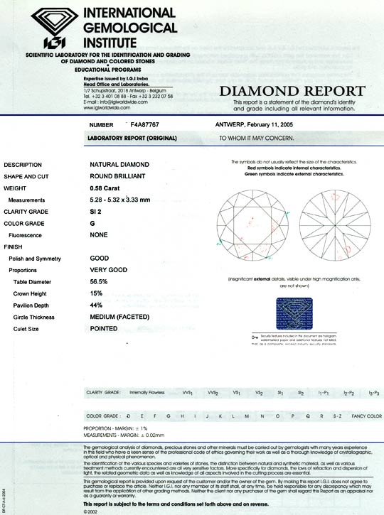 Foto 9 - 0,58 Vollschliff Brillant IGI Top Wesselton SI2 Diamant, D6012