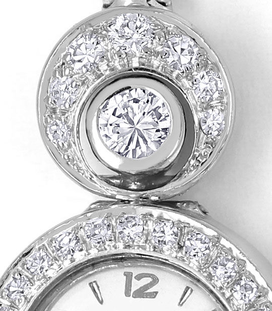 Foto 3 - Herva Diamant Damen-Armbanduhr mit 0,97ct 14K Weißgold, U2381